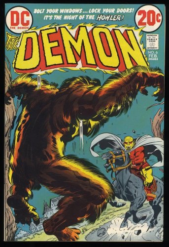 Demon #6 NM 9.4 The Howler! Werewolves!  Jack Kirby Cover Art!