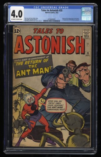 Tales To Astonish #35 CGC VG 4.0 Off White to White 1st Ant Man in Costume!