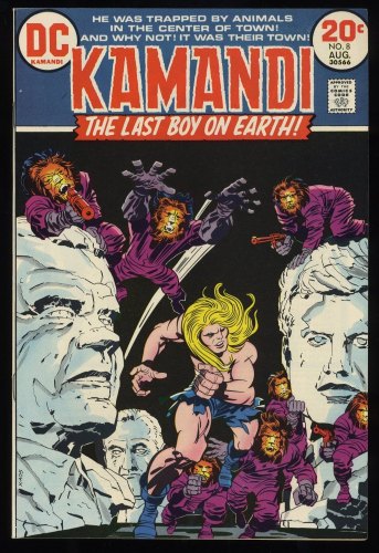 Cover Scan: Kamandi, The Last Boy on Earth #8 NM+ 9.6 Beyond Reason! Jack Kirby Art! - Item ID #233268