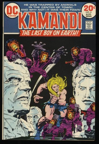 Cover Scan: Kamandi, The Last Boy on Earth #8 NM+ 9.6 Beyond Reason! Jack Kirby Art! - Item ID #233277