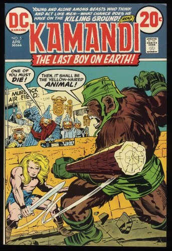 Cover Scan: Kamandi, The Last Boy on Earth #5 NM- 9.2 The One-Armed Bandit! - Item ID #233299