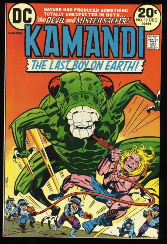 Cover Scan: Kamandi, The Last Boy on Earth #12 NM 9.4 The Devil and Mister Sacker! - Item ID #234427