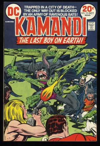 Cover Scan: Kamandi, The Last Boy on Earth #10 NM/M 9.8 Killer Germ! Jack Kirby Cover! - Item ID #234431