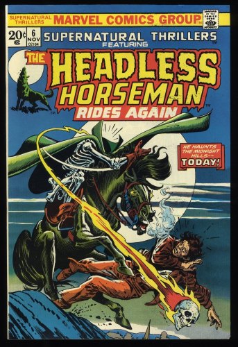 Cover Scan: Supernatural Thrillers #6 VF/NM 9.0 Headless Horseman Rides Again! - Item ID #234467