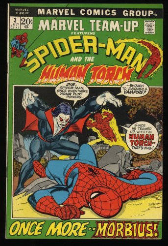 Marvel Team-up #3 VF+ 8.5 Morbius! Human Torch! Spider-Man!