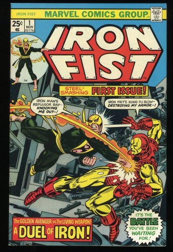 Cover Scan: Iron Fist #1 VF/NM 9.0 Iron Fist Battles Iron Man! 1st Steel Serpent! - Item ID #235268