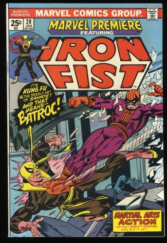 Cover Scan: Marvel Premiere #20 NM 9.4 Iron Fist! Batroc Appearance Bronze Age Comic! - Item ID #235789