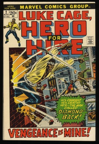 Cover Scan: Hero For Hire #2 VF/NM 9.0 1st Appearance Claire Temple! 2nd Luke Cage! - Item ID #235810