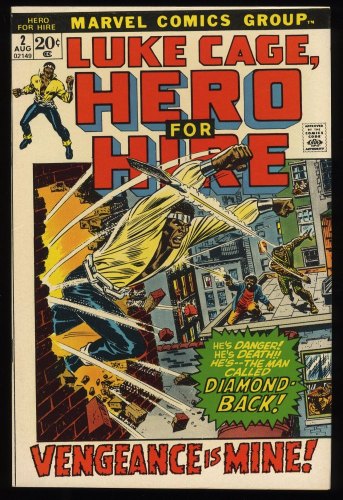 Cover Scan: Hero For Hire #2 VF+ 8.5 1st Appearance Claire Temple! 2nd Luke Cage! - Item ID #235811