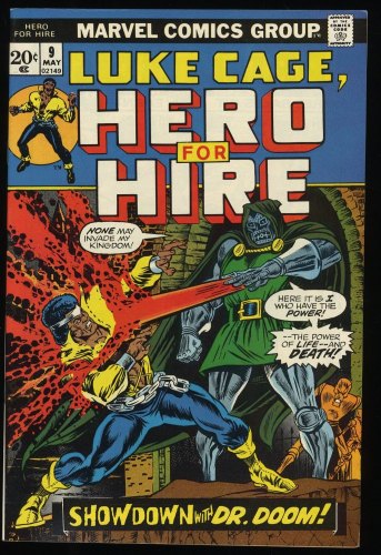 Hero For Hire #9 VF+ 8.5 vs. Doctor Doom Appearance! Fantastic Four Medusa!