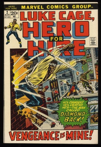 Cover Scan: Hero For Hire #2 NM- 9.2 1st Appearance Claire Temple! 2nd Luke Cage! - Item ID #235831