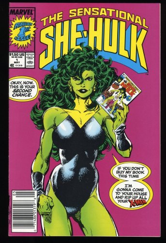Sensational She-Hulk #1 NM- 9.2 Origin Retold! Classic Byrne Cover!