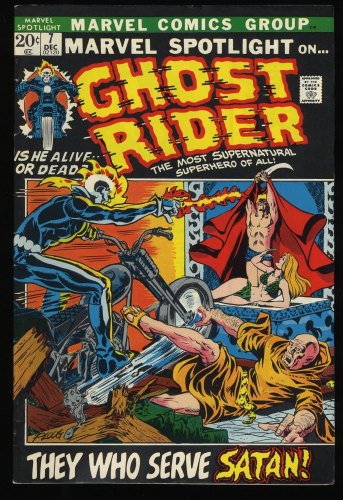 Cover Scan: Marvel Spotlight #7 VF- 7.5 3rd Appearance Ghost Rider!  Mike Ploog Art! - Item ID #235893