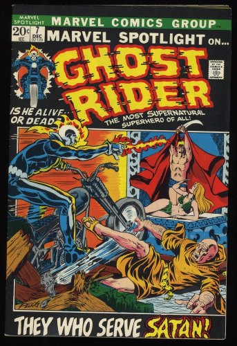 Marvel Spotlight #7 FN+ 6.5 3rd Appearance Ghost Rider!  Mike Ploog Art!