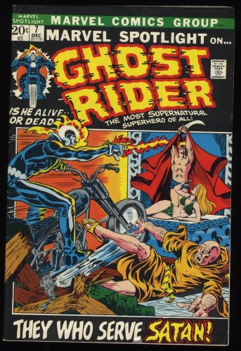 Cover Scan: Marvel Spotlight #7 FN+ 6.5 3rd Appearance Ghost Rider!  Mike Ploog Art! - Item ID #235896