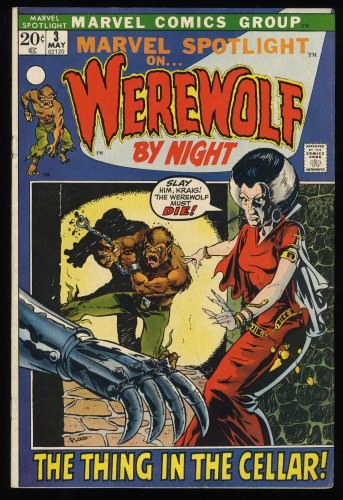 Cover Scan: Marvel Spotlight #3 FN 6.0 2nd Appearance Werewolf by Night! Mike Ploog! - Item ID #235901