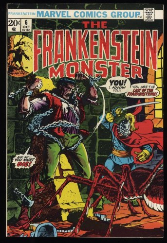 Frankenstein #6 VF/NM 9.0 In Search of the Last Frankenstein! Mike Ploog Cover!