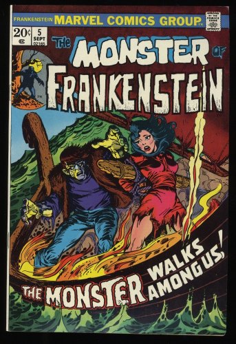 Frankenstein #5 NM- 9.2 Monster Walks Among Us! Mike Ploog Cover! 