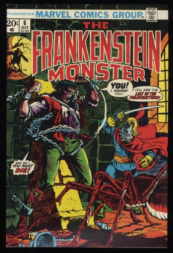 Cover Scan: Frankenstein #6 VF/NM 9.0 In Search of the Last Frankenstein! Mike Ploog Cover! - Item ID #236093