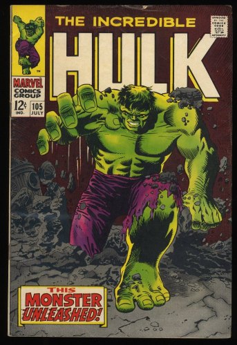 Incredible Hulk #105 FN 6.0 1st Appearance Missing Link!