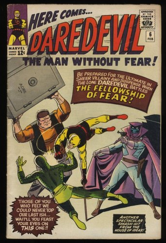 Cover Scan: Daredevil #6 FN- 5.5 1st Appearance Mr. Mister Fear! - Item ID #236747
