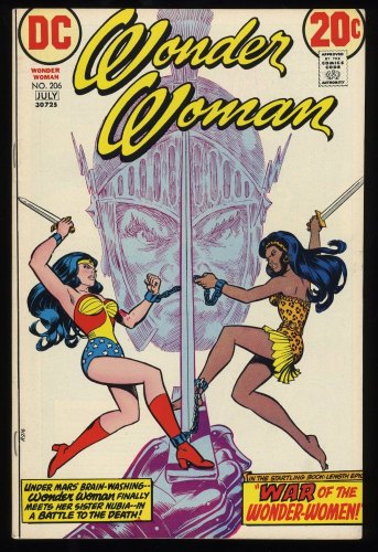 Wonder Woman #206 NM- 9.2 1st Appearance Nubia Cover Origin Issue!