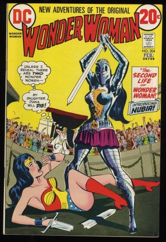 Wonder Woman #204 FN+ 6.5 1st Appearance Nubia Origin of WW and Amazons!