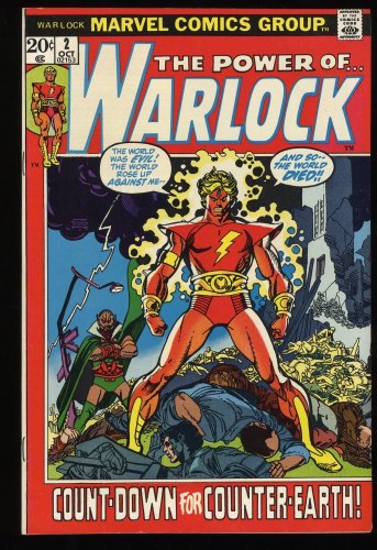 Warlock #2 NM- 9.2 Count-Down for Counter-Earth! Gil Kane Cover!