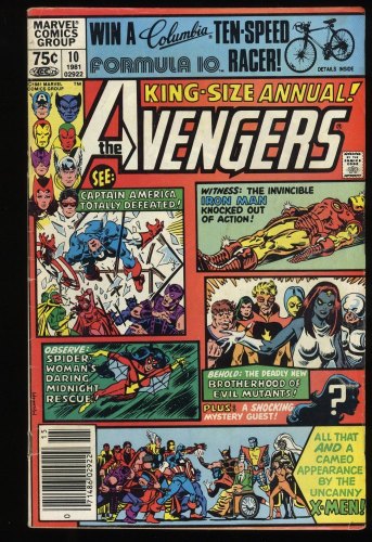 Avengers Annual #10 FN- 5.5 Newsstand Variant