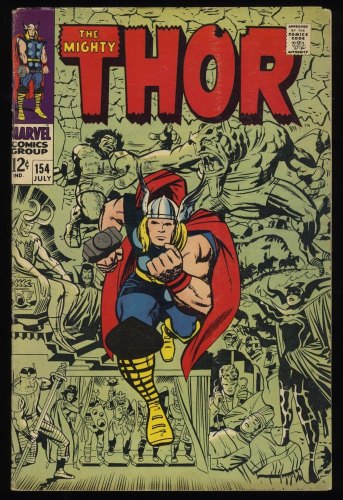 Cover Scan: Thor #154 FN- 5.5 1st Appearance Mangog! - Item ID #237797