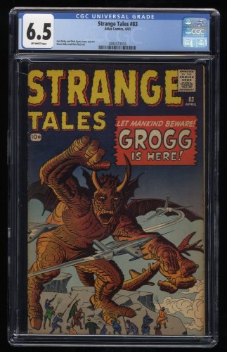 Cover Scan: Strange Tales #83 CGC FN+ 6.5 Off White Grogg Appearance! - Item ID #238921