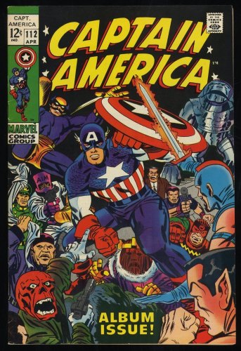 Captain America #112 VF- 7.5 Jack Kirby Art! Origin Retold Sub-Mariner!