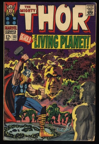 Thor #133 FN 6.0 1st Appearance Ego Living Planet! Jack Kirby!