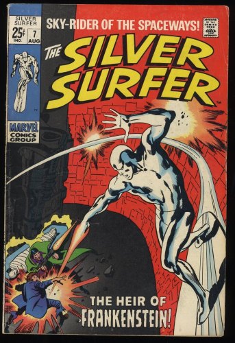Silver Surfer #7 VG+ 4.5 The Heir of Frankenstein!