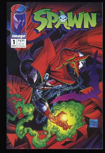 Cover Scan: Spawn #1 NM/M 9.8 McFarlane 1st Appearance Al Simmons! - Item ID #239388