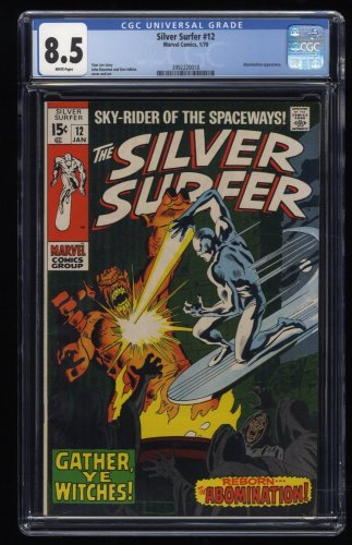 Cover Scan: Silver Surfer #12 CGC VF+ 8.5 White Pages Beyonder! Marshall Rogers Art! - Item ID #240933