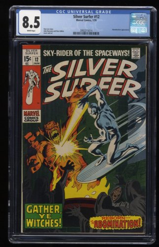 Silver Surfer #12 CGC VF+ 8.5 White Pages Beyonder! Marshall Rogers Art!