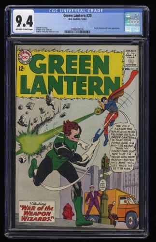 Green Lantern #25 CGC NM 9.4 Off White to White Hector Hammond Appearance!