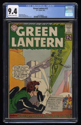 Green Lantern #12 CGC NM 9.4 Gil Kane and Murphy Anderson Cover!