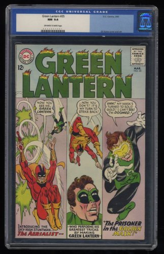 Cover Scan: Green Lantern #35 CGC NM 9.4 Off White to White 1st Appearance Aerialist! - Item ID #242603