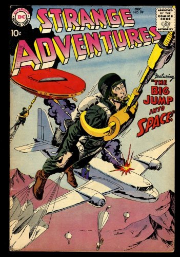 Cover Scan: Strange Adventures #99 FN+ 6.5 The Big Jump Into Space! DC War Comics! - Item ID #243045