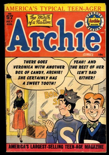 Cover Scan: Archie Comics #57 VG+ 4.5 Fine Feathered Friends! Bill Vigoda Cover Art! - Item ID #243059