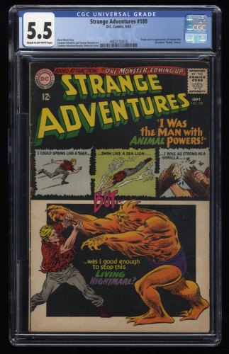 Strange Adventures #180 CGC FN- 5.5 1st Appearance Animal Man!