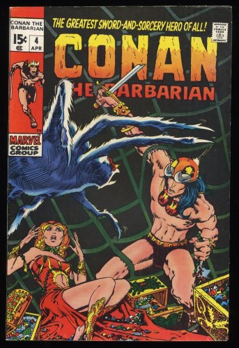 Cover Scan: Conan The Barbarian #4 FN/VF 7.0 Barry Windsor-Smith! Tower of the Elephant! - Item ID #243294
