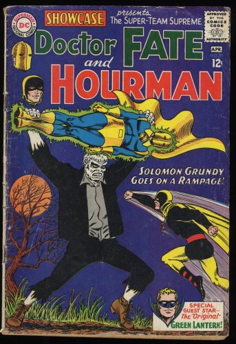 Showcase #55 VG 4.0 1st Silver Age Solomon Grundy! Doctor Fate Hourman!
