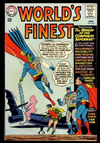World's Finest Comics #142 FN/VF 7.0 1st Composite Superman! Curt Swan Cover!