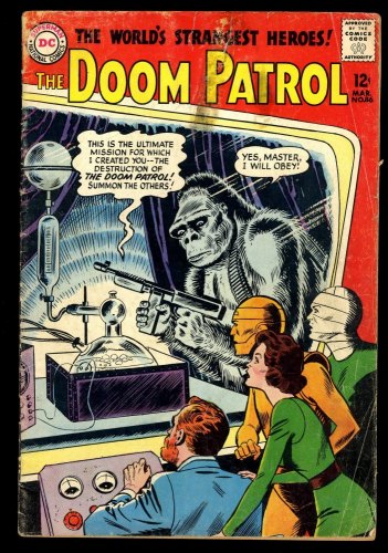 Cover Scan: Doom Patrol #86 GD+ 2.5 1st issue in own title! Brotherhood of Evil! - Item ID #243624