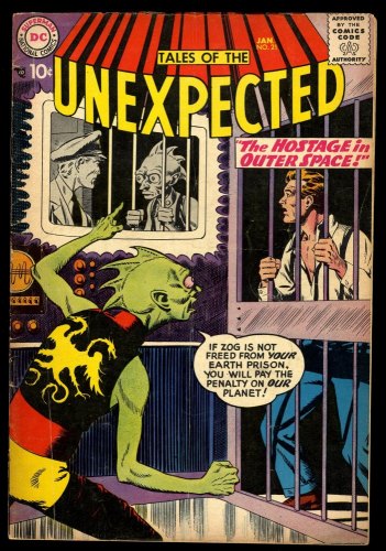 Cover Scan: Tales Of The Unexpected #21 VG 4.0 Hostage In Outer Space! Bob Brown Cover Art! - Item ID #243628