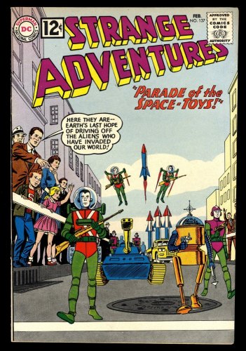 Cover Scan: Strange Adventures #137 FN/VF 7.0 Parade of the Space-Toys! Infantino Art! - Item ID #243642