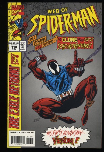 Web of Spider-Man #118 VF/NM 9.0 1st Appearance Scarlet Spider!